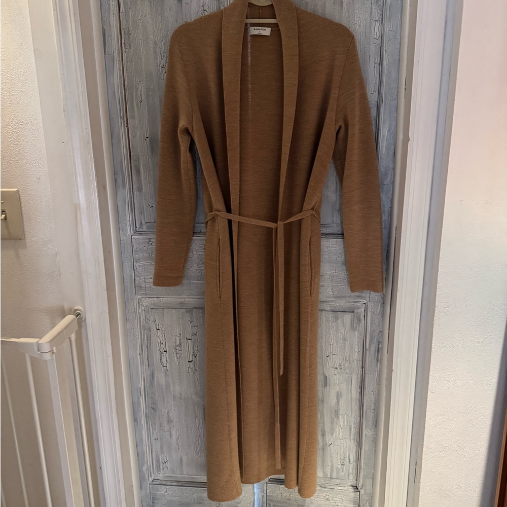 Aritzia Babaton Long Belted Cardigan